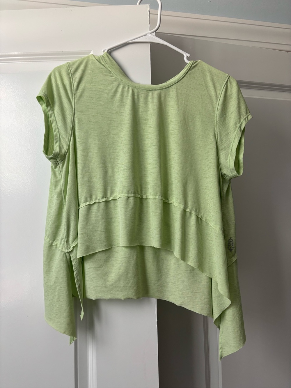 FP Movement by Free People Light Lime Layered Muscle Tee